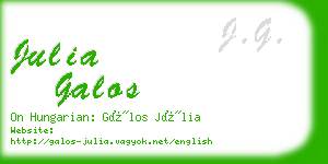 julia galos business card